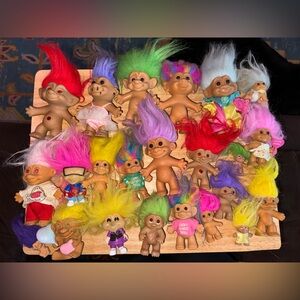 Colorful Troll Dolls Set